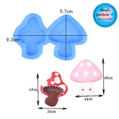 Khuôn Silicon - Rau Củ - Nấm - Vĩ 4.7cm 2c