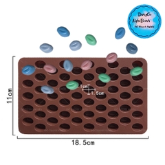 Khuôn Silicon - Rau Củ - Hạt Cafe - Vĩ 55c