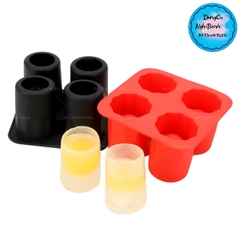 Khuôn Silicon - Bia - Vuông - Ly 4cm H5 Vĩ 4c