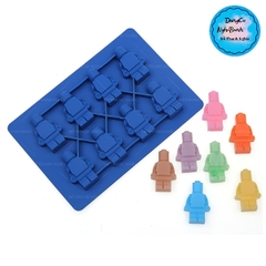 Khuôn Silicon - Em Bé - Lego Robot Vĩ 4cm 8c