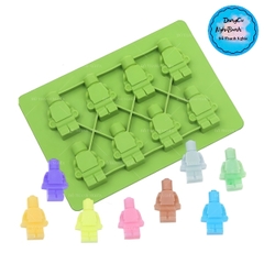 Khuôn Silicon - Em Bé - Lego Robot Vĩ 4cm 8c