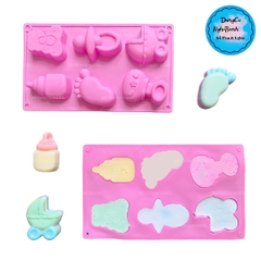 Khuôn Silicon - Bình Bú - Vĩ Bình Xe Nôi 6c