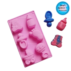 Khuôn Silicon - Bình Bú - Vĩ Bình Xe Nôi 6c