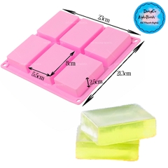 Khuôn Silicon - Chữ Nhật Vĩ 6c Ô 5.5X8X2.5C