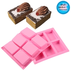 Khuôn Silicon - Chữ Nhật Vĩ 6c Ô 5.5X8X2.5C