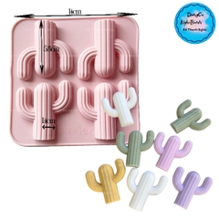 Khuôn Silicon - Sen Đá ĐỨNG  - Set - Vĩ 4 Chỉa
