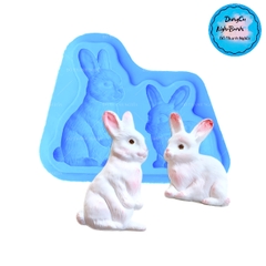 Khuôn Silicon - Động Vật - Con Thỏ - Vĩ 2 Thỏ