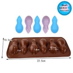 Khuôn Silicon - Động Vật - Chuột Vĩ 6c - Nâu