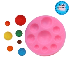 Khuôn Silicon - Chấm - Bi - Hạt Tròn - Vĩ TH 9c