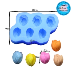 Khuôn Silicon - Hoa Tulip - SL95 - Hoa Tulip Vĩ 6c