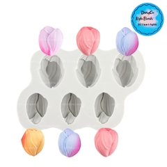 Khuôn Silicon - Hoa Tulip - SL95 - Hoa Tulip Vĩ 6c