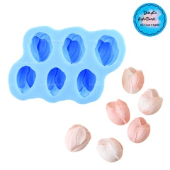 Khuôn Silicon - Hoa Tulip - SL95 - Hoa Tulip Vĩ 6c