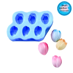 Khuôn Silicon - Hoa Tulip - SL95 - Hoa Tulip Vĩ 6c