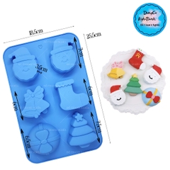 Khuôn Silicon - Noel - Vĩ TH Thông Chuông Tất 6c