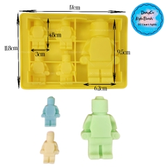 Khuôn Silicon - Em Bé - Lego Robot Vĩ Lớn Nhỏ 5c