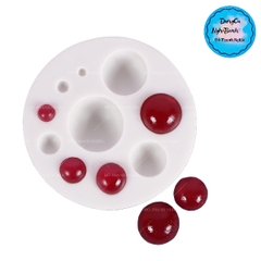 Khuôn Silicon - Chấm - Bi - Hạt Tròn - Vĩ TH 10c