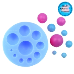 Khuôn Silicon - Chấm - Bi - Hạt Tròn - Vĩ TH 10c