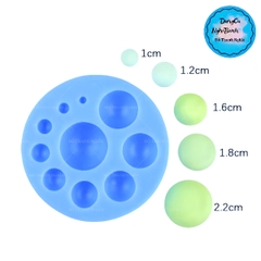 Khuôn Silicon - Chấm - Bi - Hạt Tròn - Vĩ TH 10c