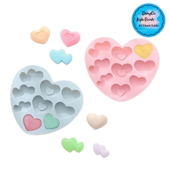 Khuôn Silicon - Trái Tim Kiểu - Vĩ 9c Đôi Lồng Tim