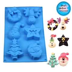 Khuôn Silicon - Noel - Vĩ TH Tuần Lộc Sao Thông 6c