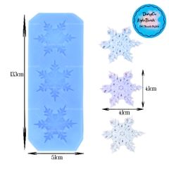 Khuôn Silicon - Noel - Cánh Tuyết Noel - 4.1cm Vĩ 3C