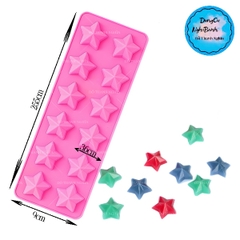 Khuôn Silicon - Bầu Trời - Ngôi Sao - Vĩ 3.6cm 12c