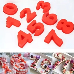 Khuôn Silicon - Số 0-9 - Số To 25cm (9 & 6 dùng chung)