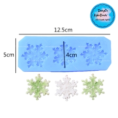 Khuôn Silicon - Noel - Cánh Tuyết Noel - 4Cm Vĩ 3C Kiểu