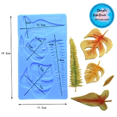 Khuôn Silicon - Lá Sake - Rừng - SLA - Vĩ 5c - Dương Sỉ