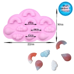 Khuôn Silicon - Bầu Trời - Cầu Vồng - Vĩ Mây Nước 11c