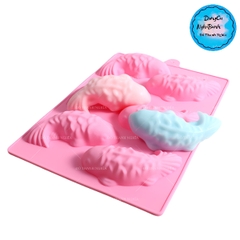 Khuôn Silicon - Biển - Cá Trôi Vĩ 6c - Làm Chè Trôi Thạch