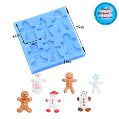 Khuôn Silicon - Người Tuyết Bé Tuyết Trai Gái Vĩ 6C Noel