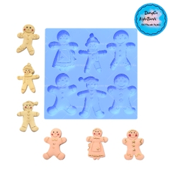 Khuôn Silicon - Người Tuyết Bé Tuyết Trai Gái Vĩ 6C Noel