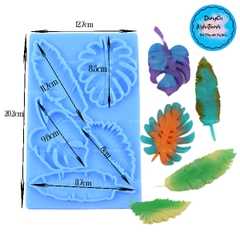 Khuôn Silicon - Lá Sake - Rừng - SLA - 8-12cm - Vĩ 5c Dương Sỉ