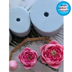 Khuôn Silicon - Hoa Sen Nở - Hoa Sen Nhuỵ 7.5cm