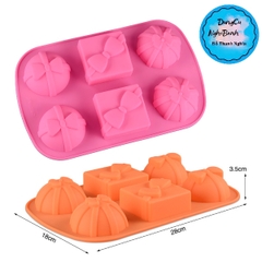 Khuôn Silicon - Vĩ Hộp Quà Nhỏ 6C