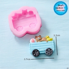 Khuôn Silicon - Xe Cộ - Tàu Xe Lửa 3c Gấu Vịt