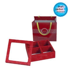 Hộp Giấy - Bánh Trung Thu Quai Xách - 4 Bánh - 4B03