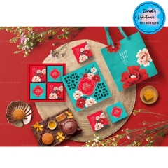 Hộp Giấy - Bánh Trung Thu Quai Xách - 4 Bánh - 4D03
