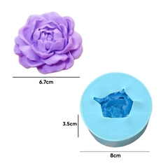 Khuôn Silicon - Hoa Mẫu Đơn - 6.7cm
