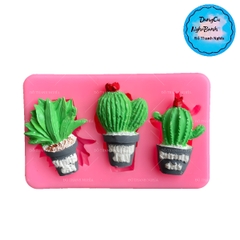 Khuôn Silicon - Sen Đá ĐỨNG  - Sunny Day - 3c - Tia Khía 2 Chỉa