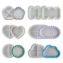 Khuôn Silicon - Mặt Kiểu Hạt Tròn - Oval 17cm