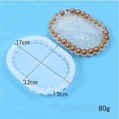 Khuôn Silicon - Mặt Kiểu Hạt Tròn - Oval 17cm