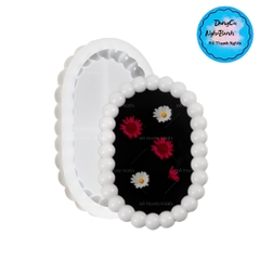 Khuôn Silicon - Mặt Kiểu Hạt Tròn - Oval 17cm