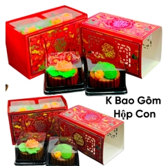 Combo Túi + Ốp - Trung Thu Màu Đỏ Đựng Bánh Cao