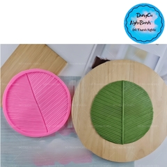 Khuôn Silicon - Lá Chuối - Tròn 18.5cm