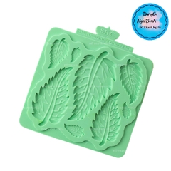 Khuôn Silicon - Lá Hồng - Uốn Cong - 8c