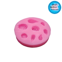 Khuôn Silicon - Đuôi Hoa Thị - Sò Xoắn N2 8c - 1.8cm