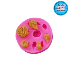 Khuôn Silicon - Đuôi Hoa Thị - Sò Xoắn N2 8c - 1.8cm