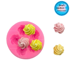 Khuôn Silicon - Đuôi Hoa Thị - Sò Xoắn N4 5c - 2cm